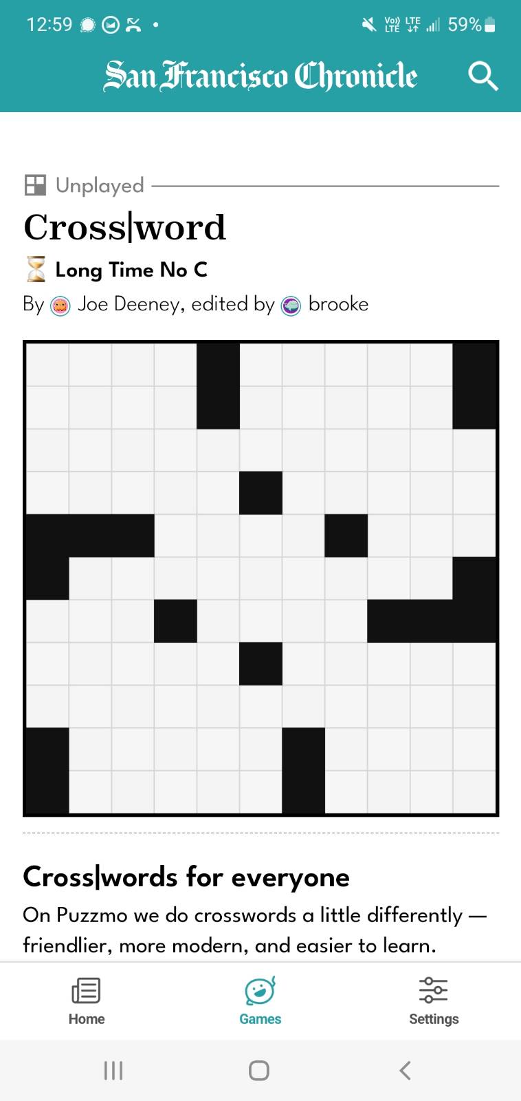 an image of puzzmo embedded in an app