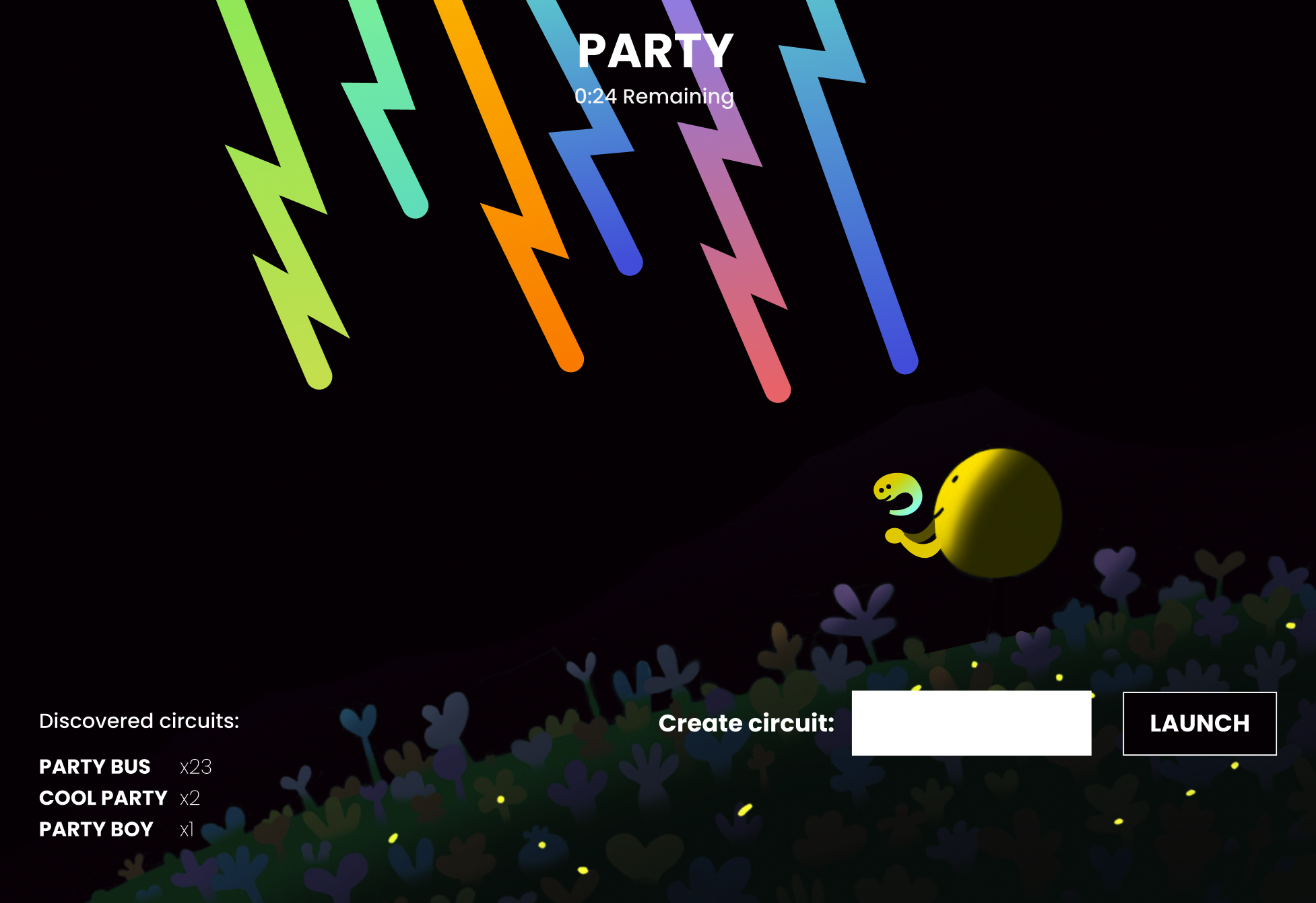 Initial visual draft with cozy aesthetic